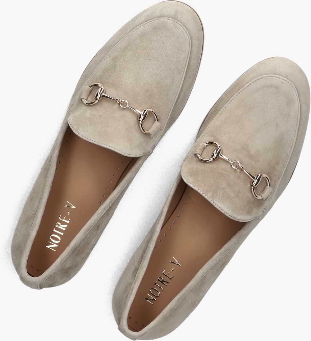 beige notre-v loafers gr8020