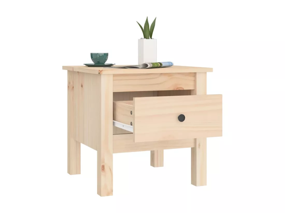Table d'appoint 40x40x39 cm Bois massif de pin