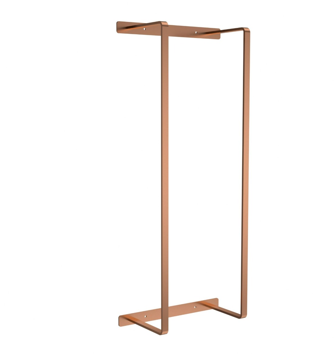 Sanigoods Basil verticale handdoekrek 28x67cm koper geborsteld