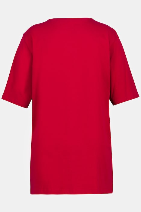 T-Shirt, Rundhalsausschnitt, Relaxed, Halbarm