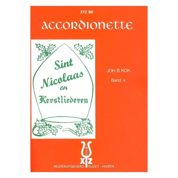 XYZ Uitgeverij Accordionette V: Sint Nicolaas en Kerstliederen