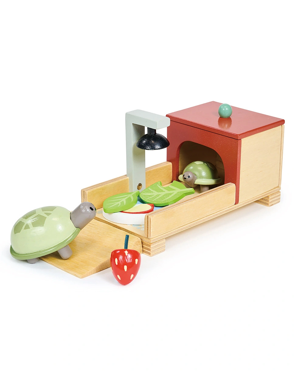 Haustier-Spielset SCHILDKRÖTE aus Holz