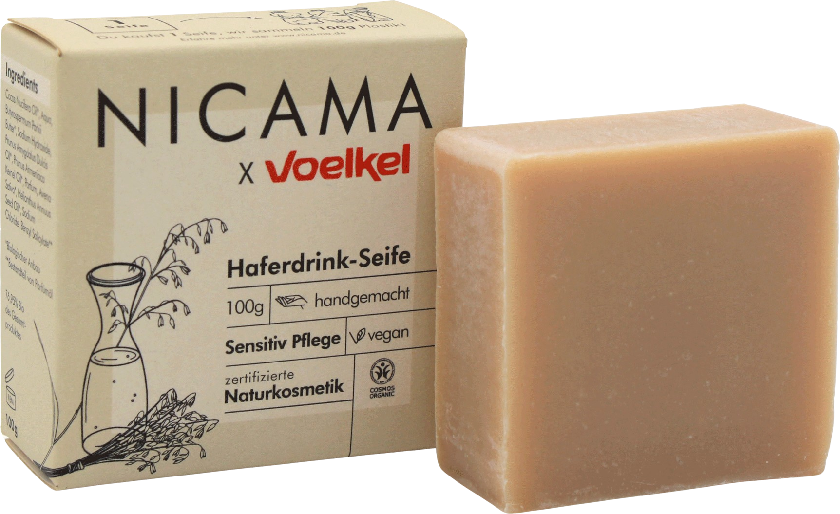 NICAMA  x Voelkel Haferdrink-Seife, 100 g