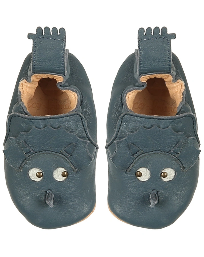Krabbelschuhe BLUMOO TRICERATOP in denim