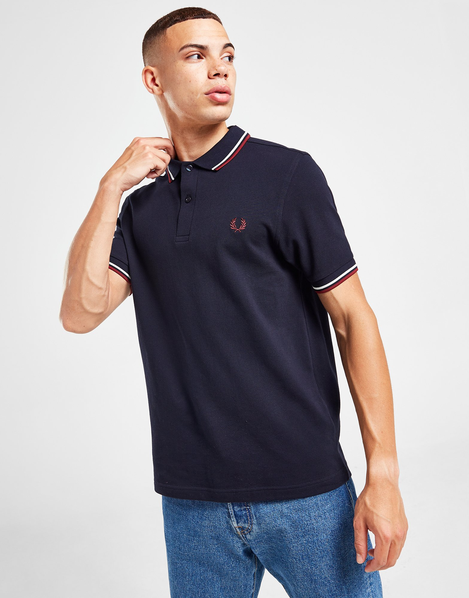 Fred Perry Polo Double Liseré Homme