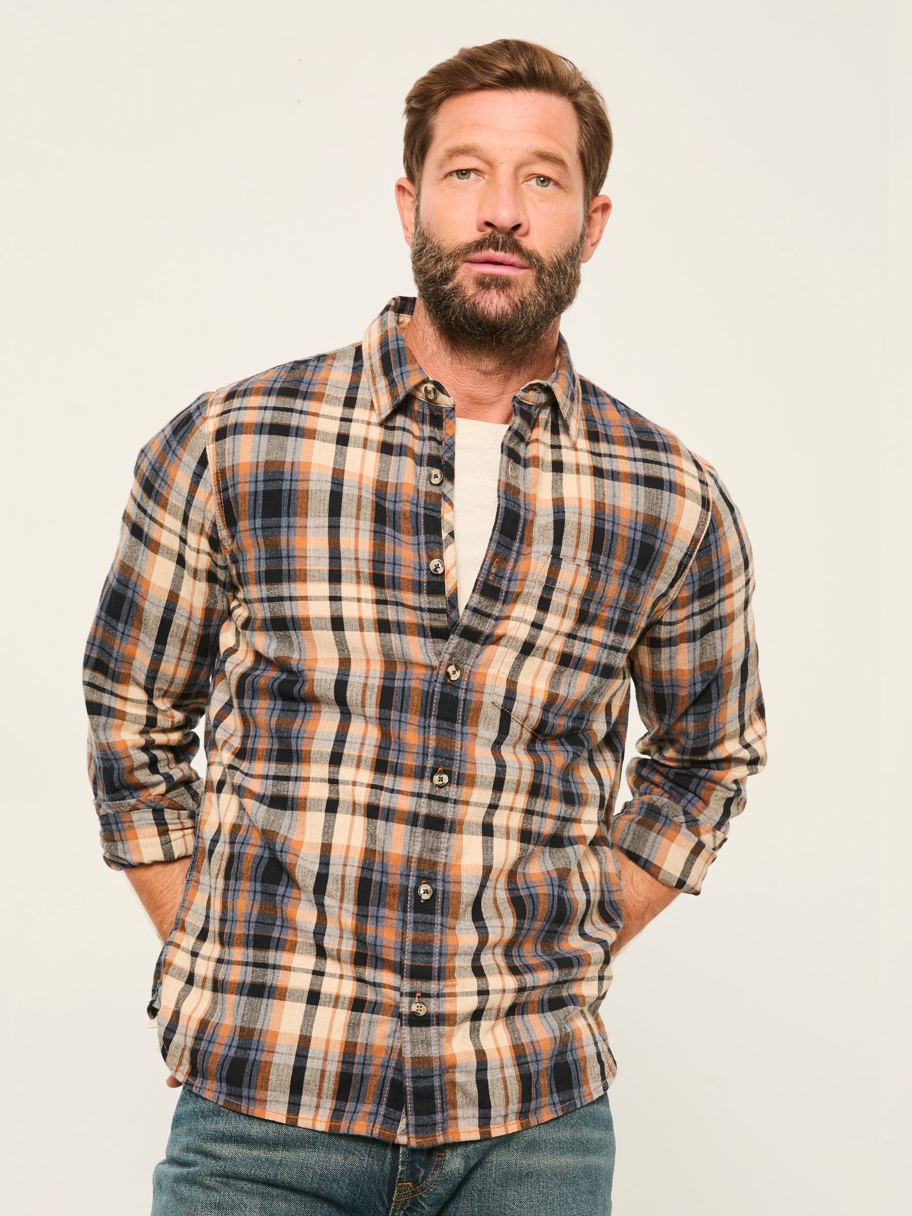 FatFace Long Sleeve Check Shirt