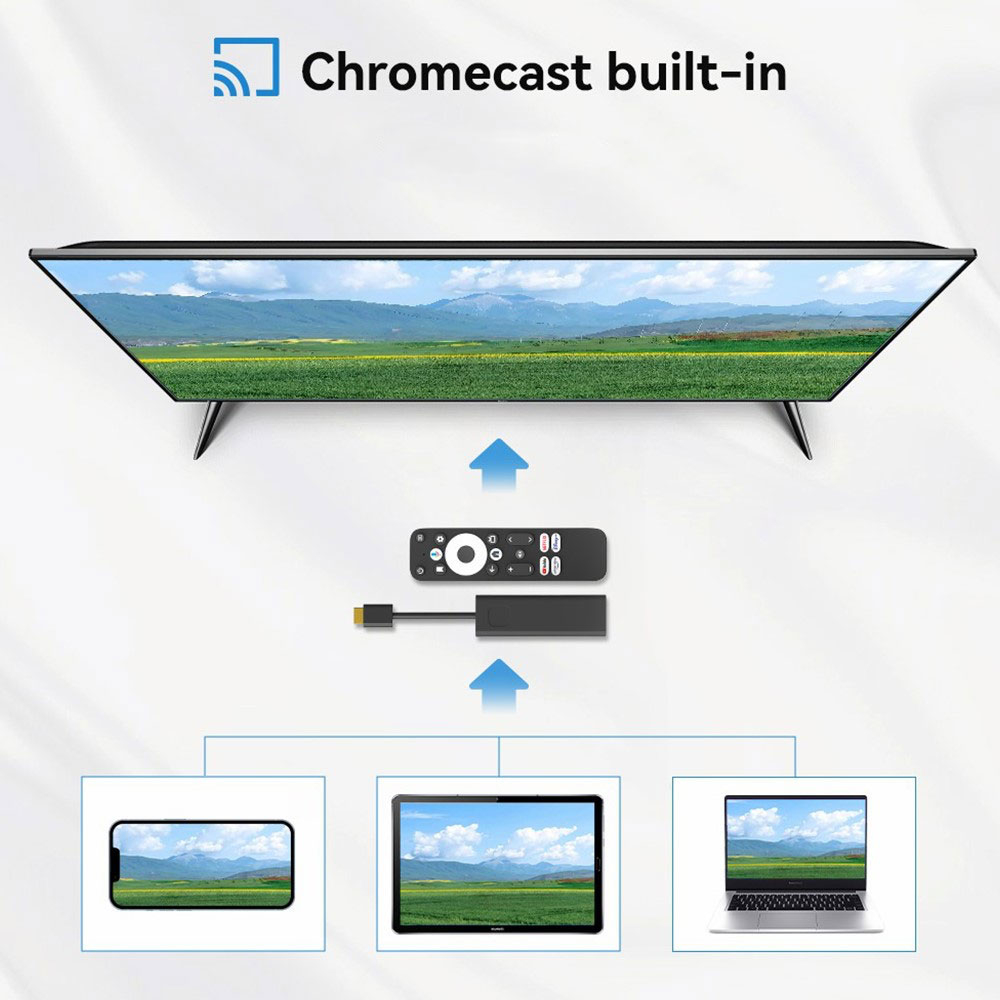 4K Smart Google TV 11 Stick Streaming Mediaplayer mit Chromecast und Sprachsteuerung Cortex A35 Quad-Core CPU   2GB RAM   16GB Speicherplatz