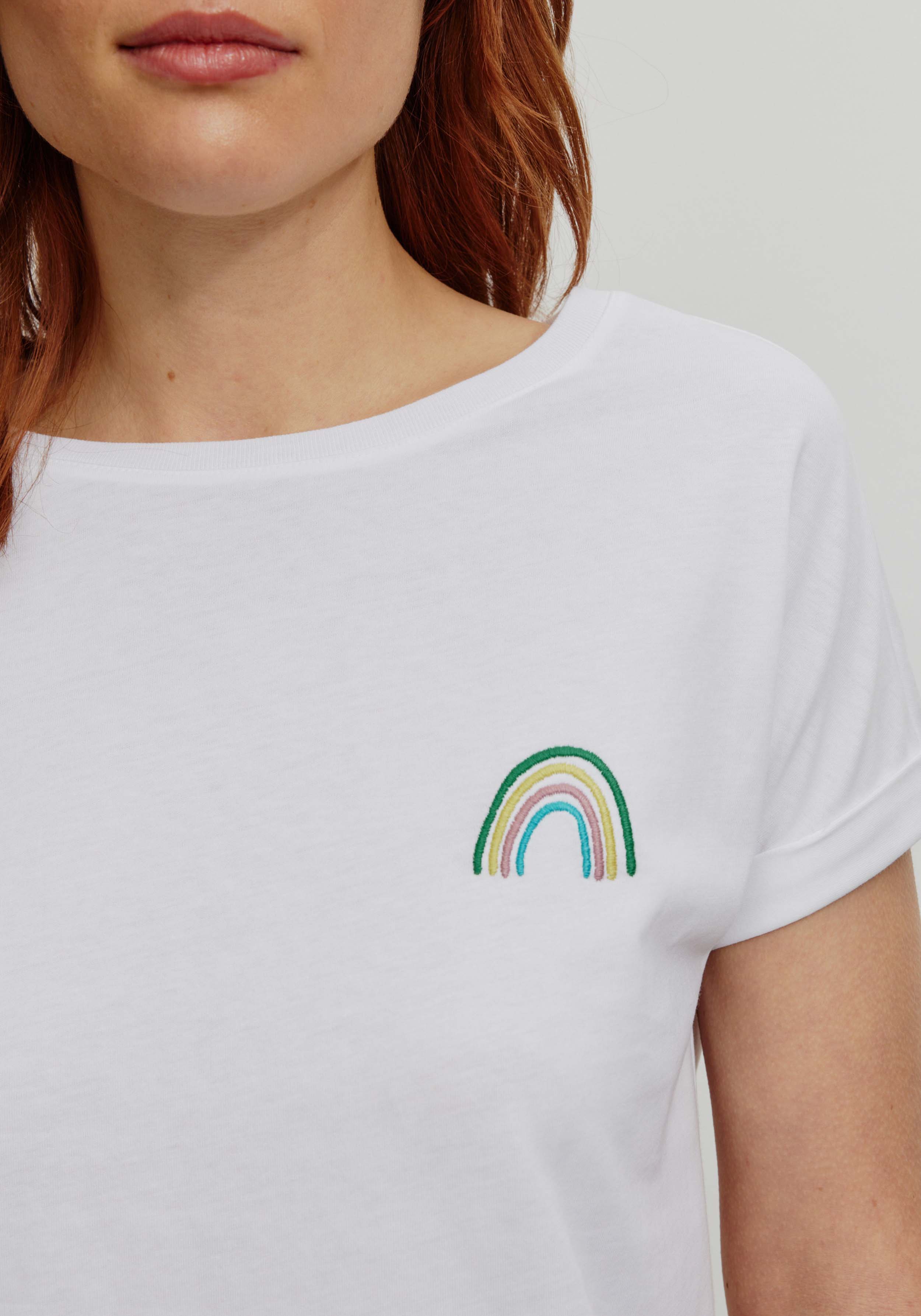 Recolution T-Shirt Cayenne Rainbow White