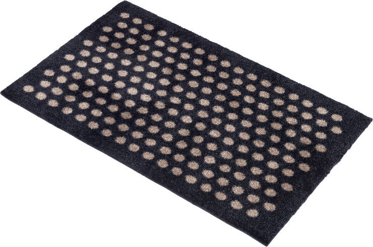 Tica Copenhagen Måtte 40x60 cm, dot sort/sand Sort/sand