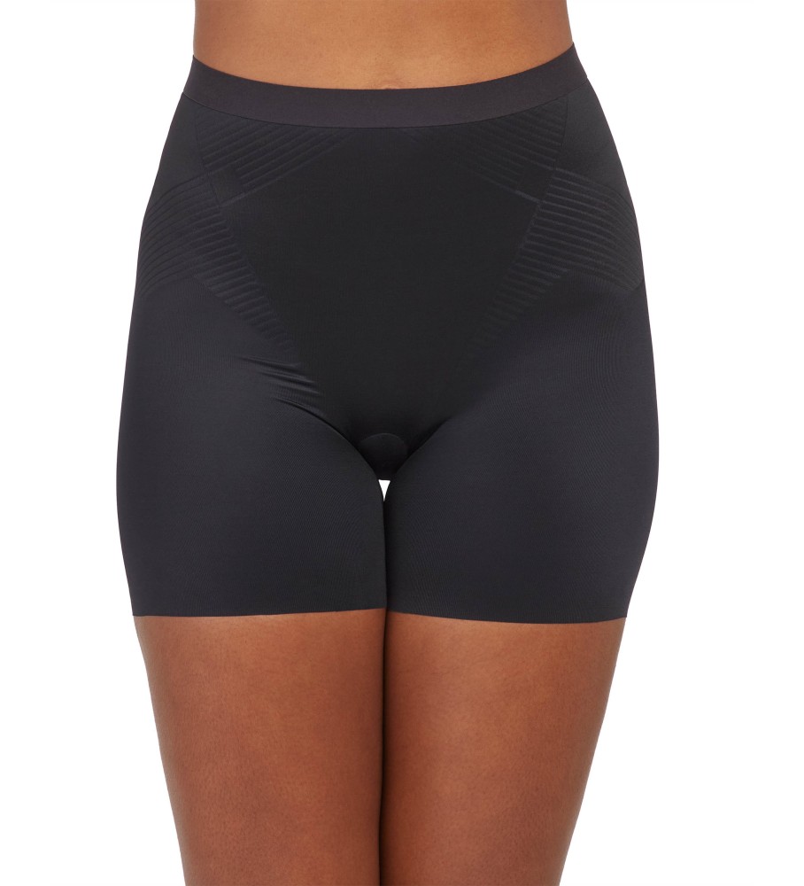 Meia-calça modeladora SPANX, perna curta, preta