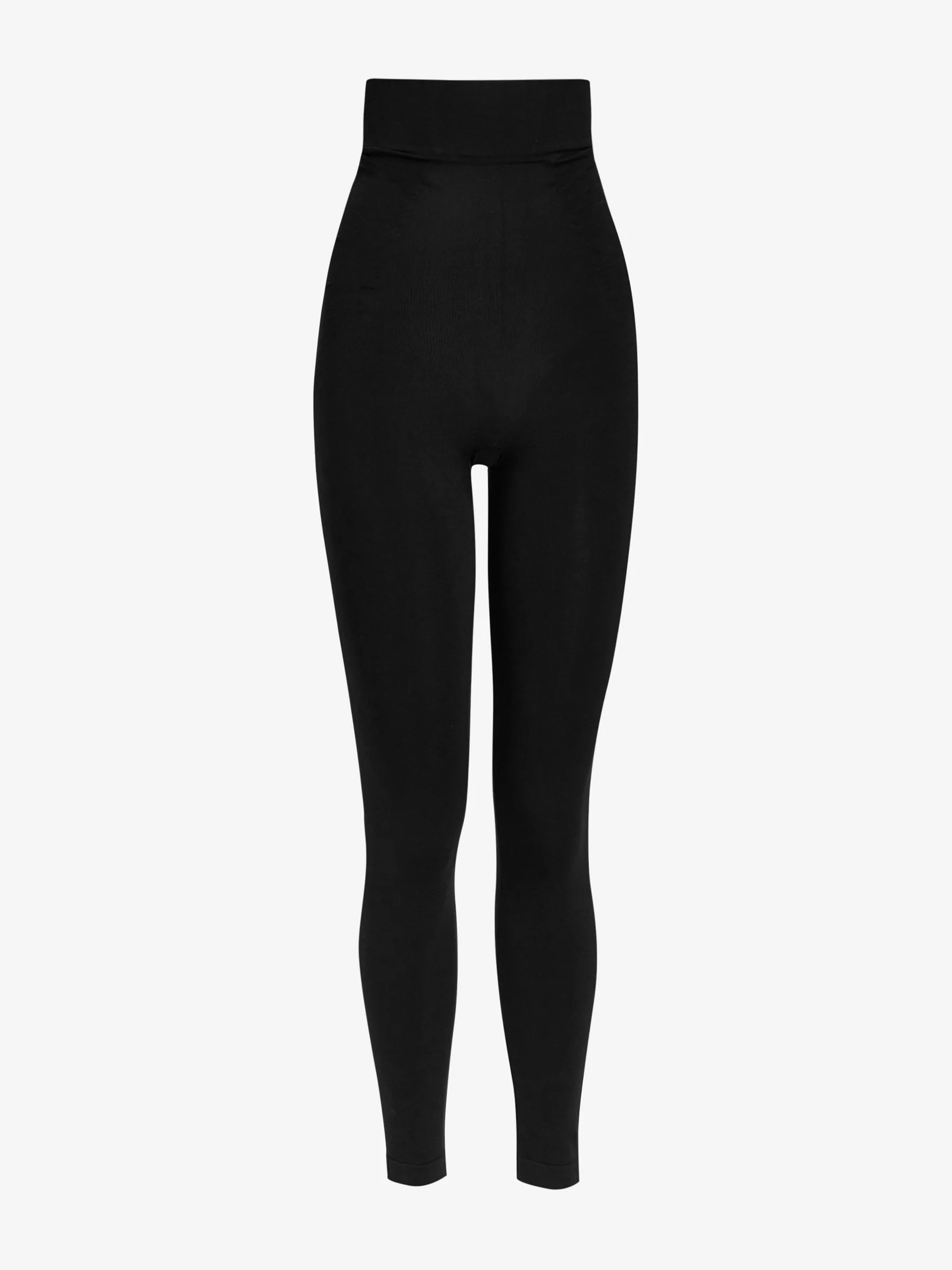 Zwart - Naadloze vormgevende legging met buikcorrectie