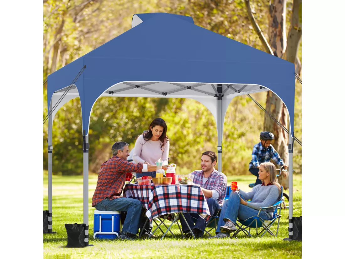 YITAHOME Abri de Jardin Pliable - Imperméable - avec Sac de Rangement pour Terrasse - Marché - Plage - 2,5 x 2,5 m, Vert