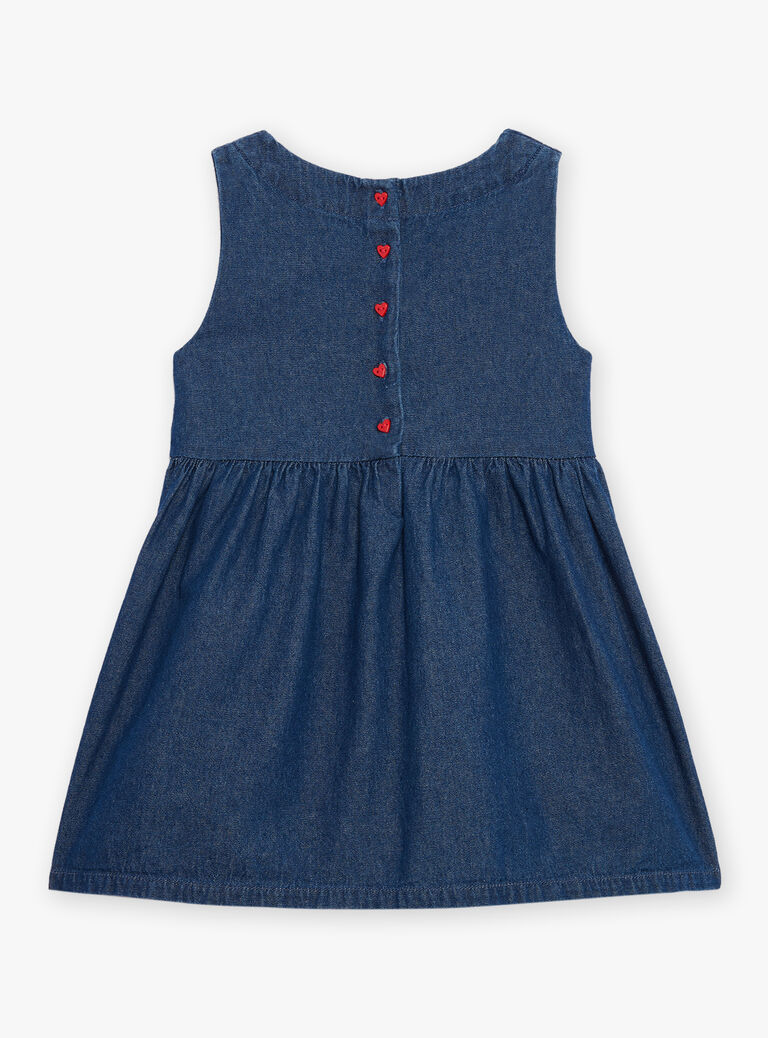 Robe en jean denim et blanc légère