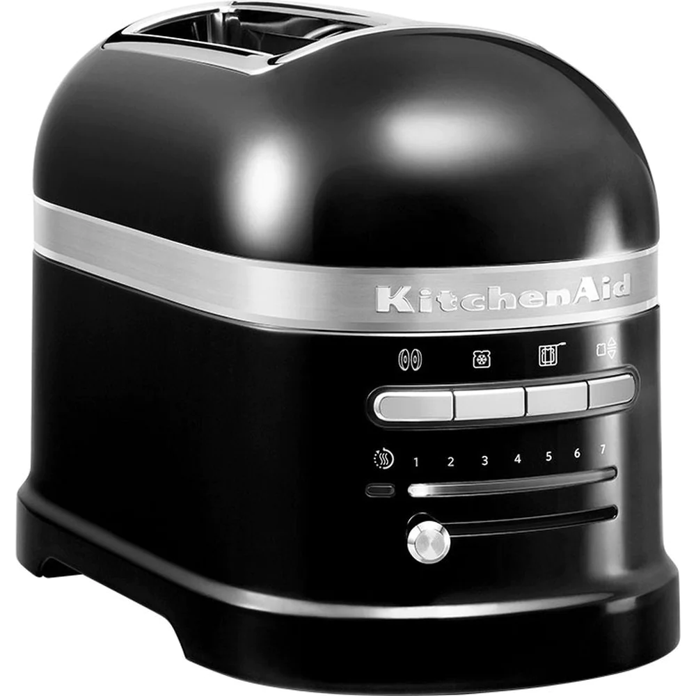 grille pain avec 2 fentes 1250W noir onyx argent Kitchenaid