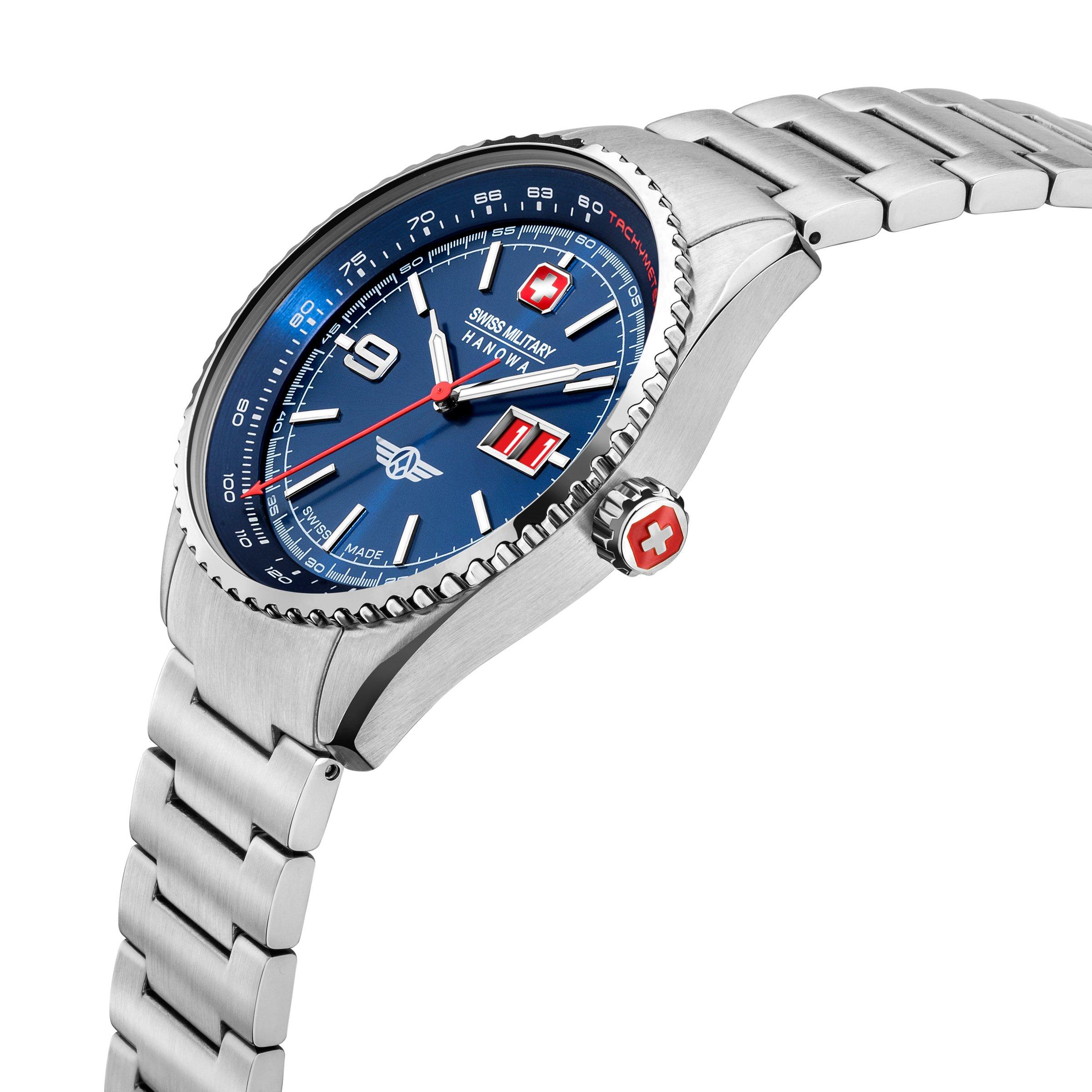 Swiss Military Hanowa Afterburn Stainless Steel Sports Analogue Quartz Watch