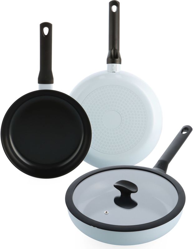 Enjoy 3-delig pannenset Light Blue met hapjespan
