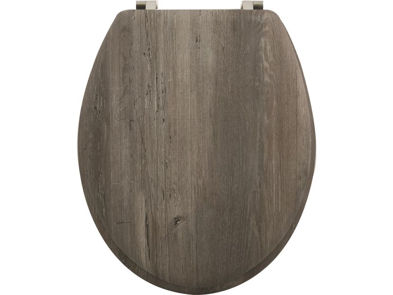 MSV Toilettensitz Blue Ridge Braun Toilettensitz mit rutschfesten Noppen