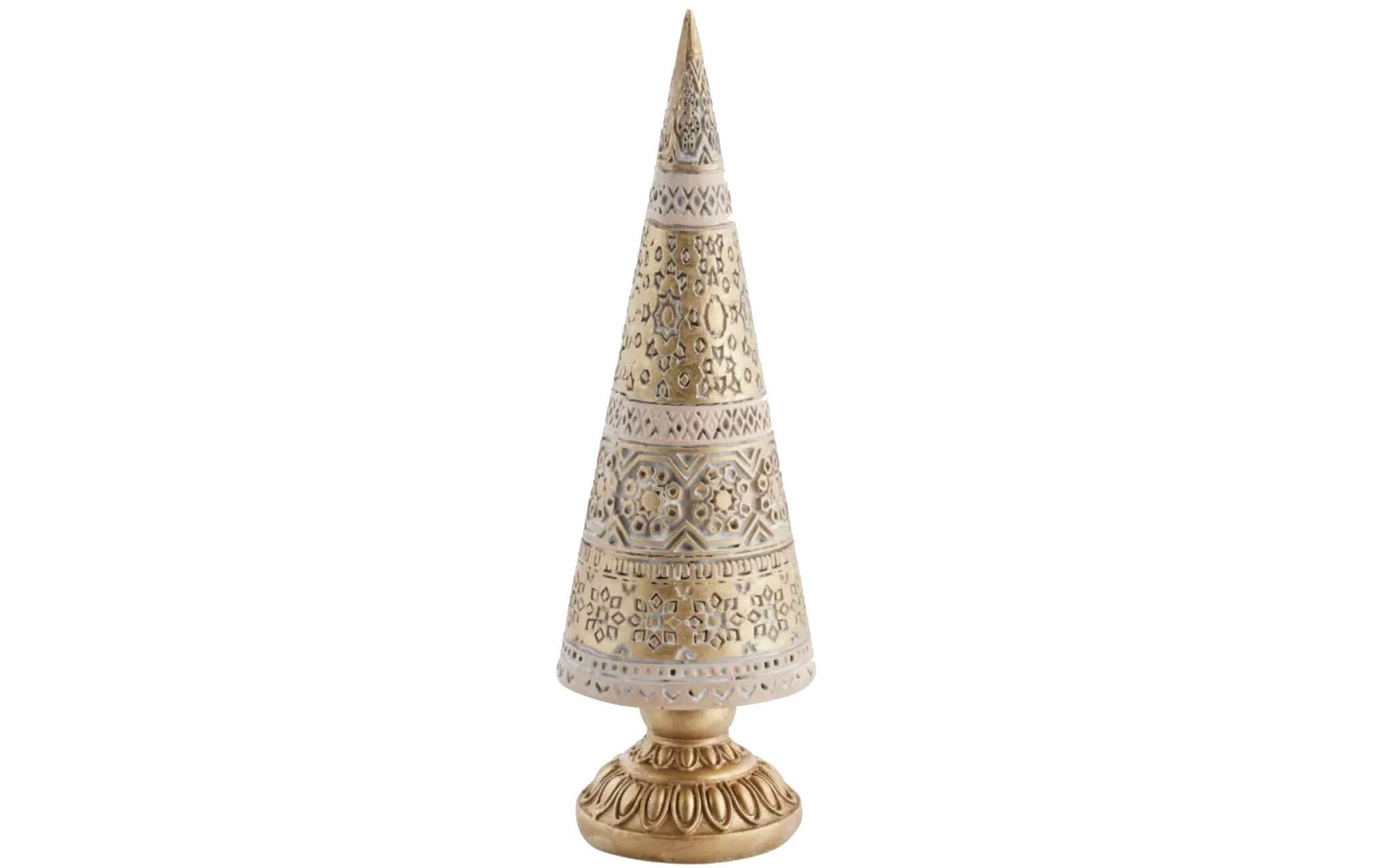 Weihnachtsbaum Alana 20.5 cm, Gold / CremeWeihnachtsdekoration