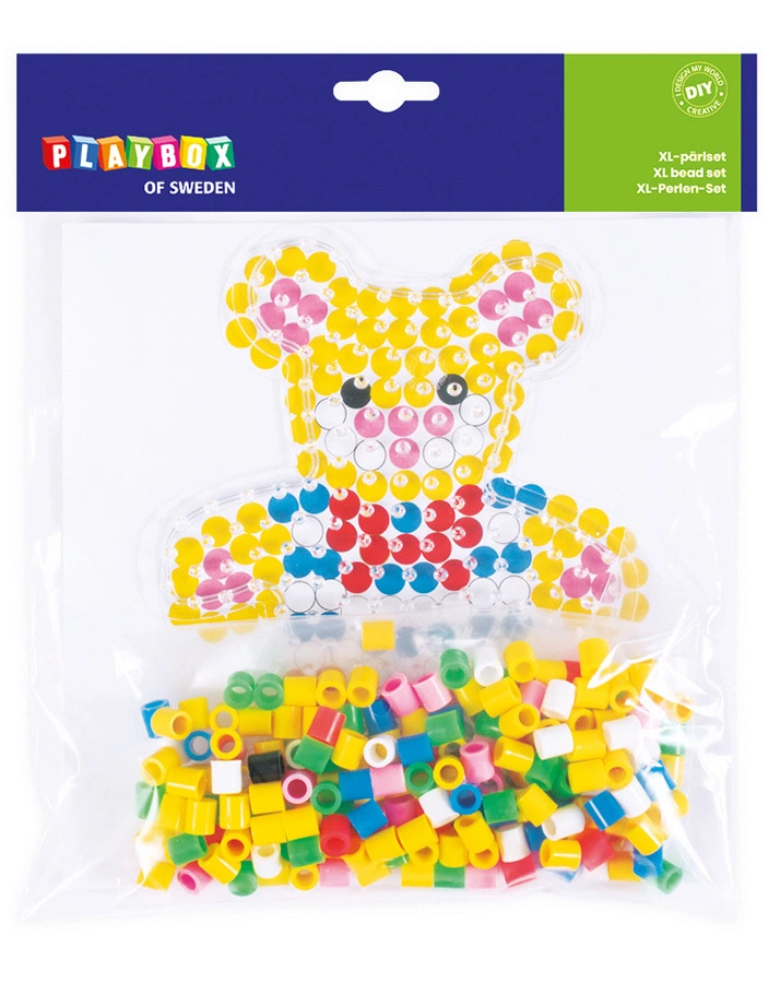 Bügelperlen-Set XL PERLEN BÄR in bunt