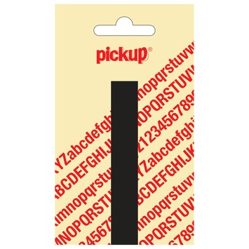 Pickup plakletter I zwart mat 90 mm