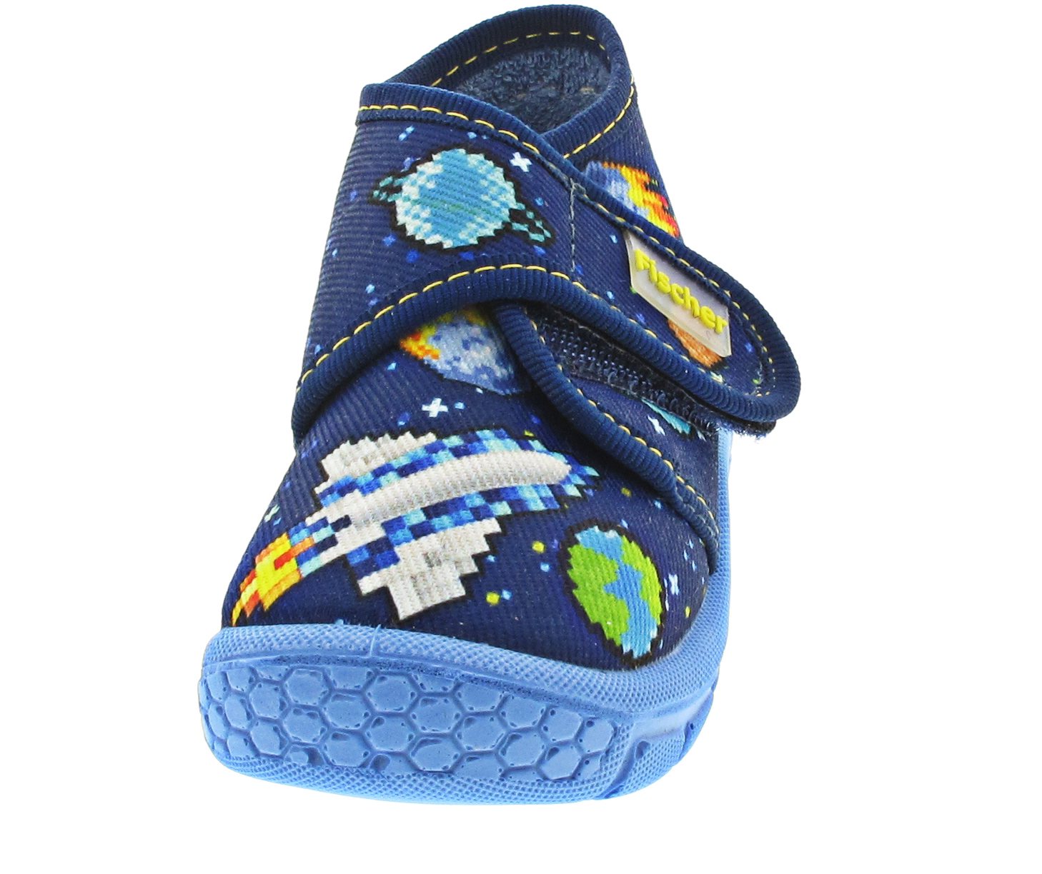 Fischer Markenschuhe Hausschuh blau