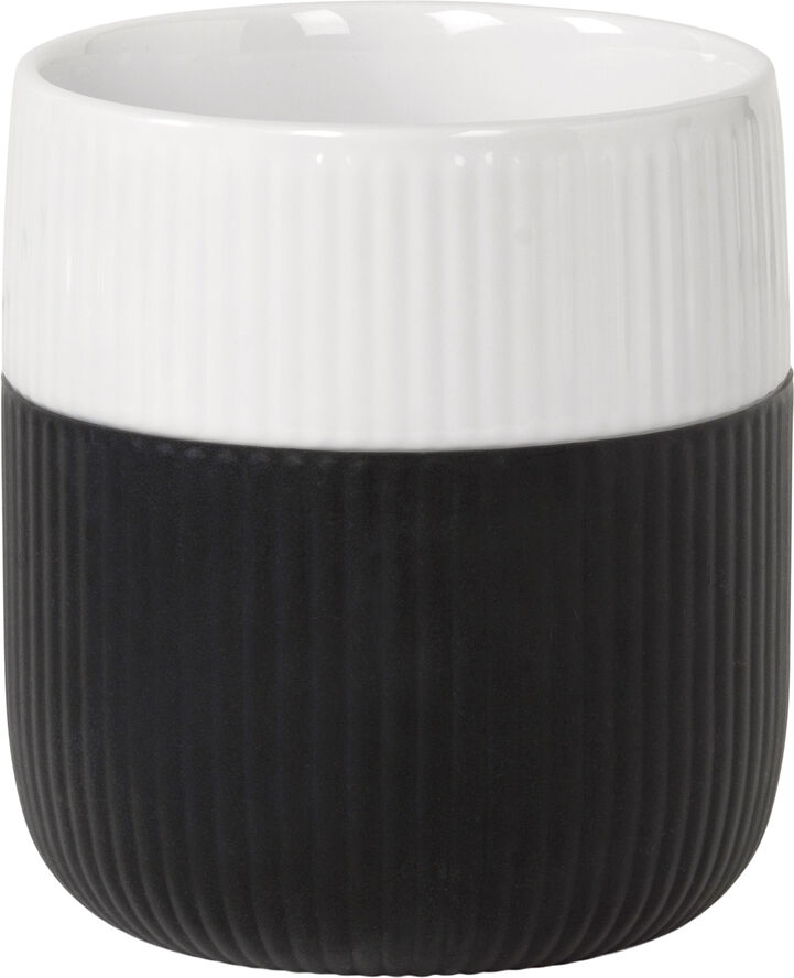 Royal Copenhagen Fluted Contrast Mug 35cl Jet Hvid