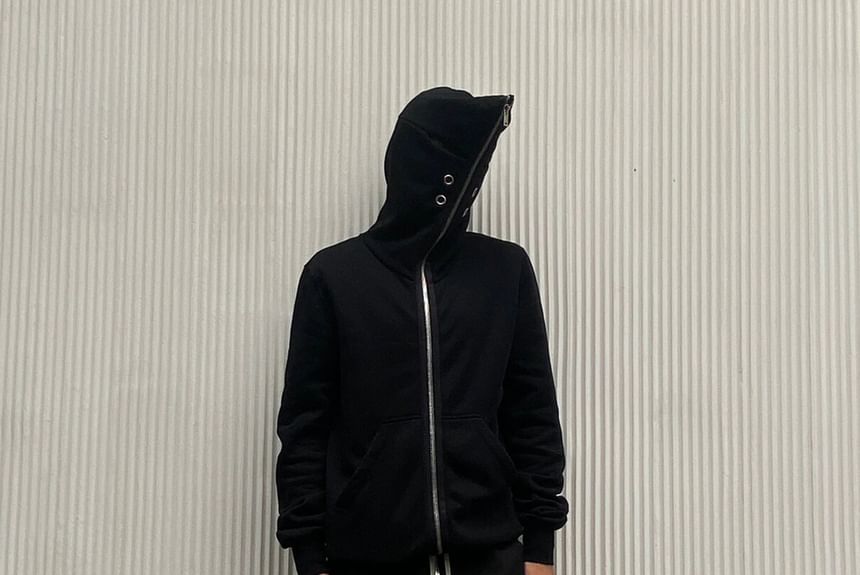 DragonRoad - Effen hoodie met rits