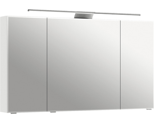 Spiegelkast serie 6005 Sprint 120 x 17 x 73 cm wit 3-deurs LED IP 20