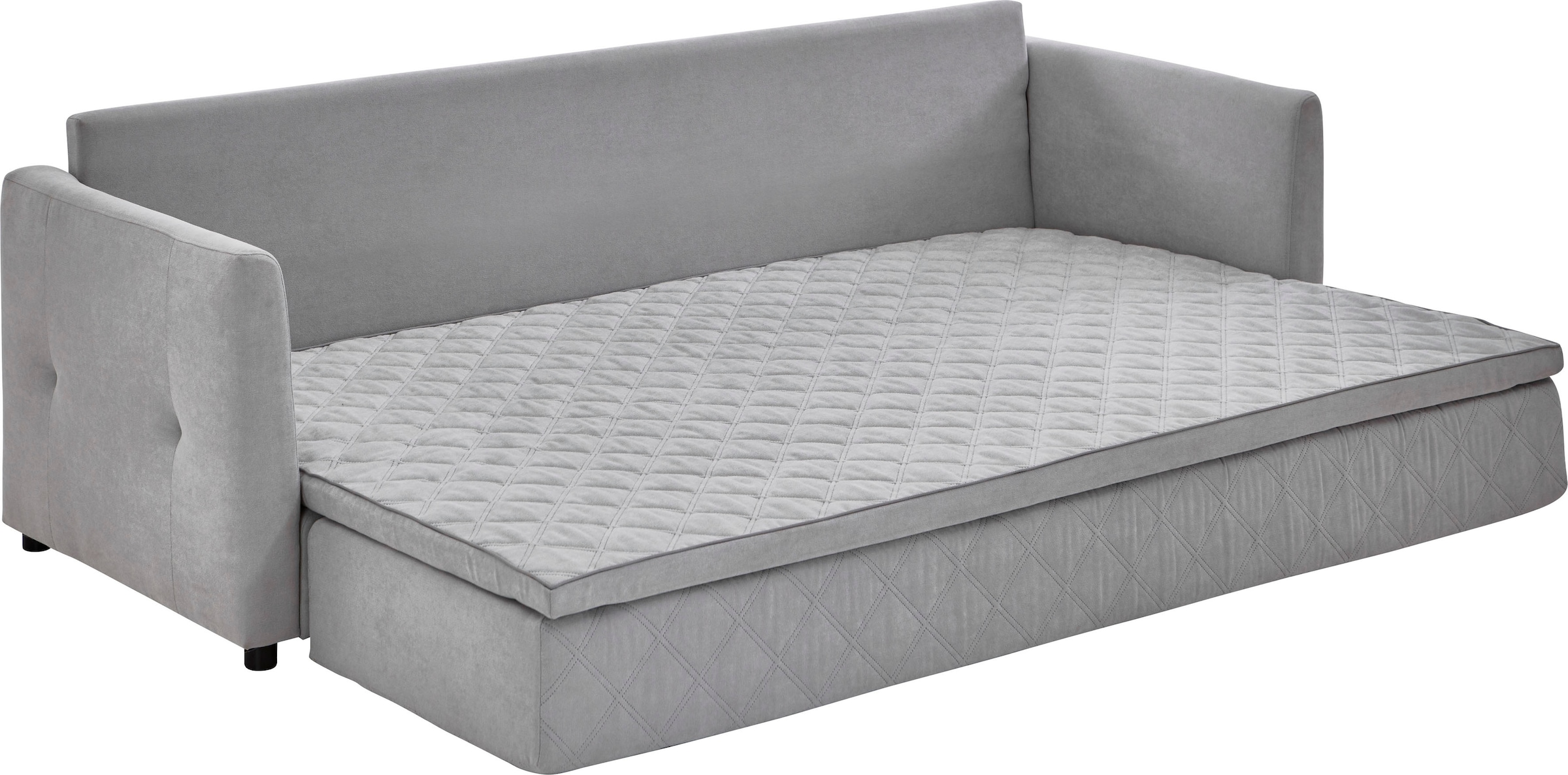 ATLANTIC home collection Schlafsofa »Ken« mit Bettfunktion, inklusive Topper mit abnehmbarem Bezug