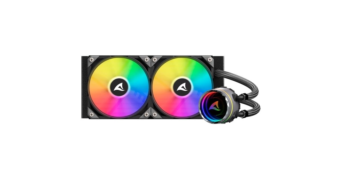 SharkoonS80 RGB waterkoeling  (Zwart, 4-pins PWM fan-connector)