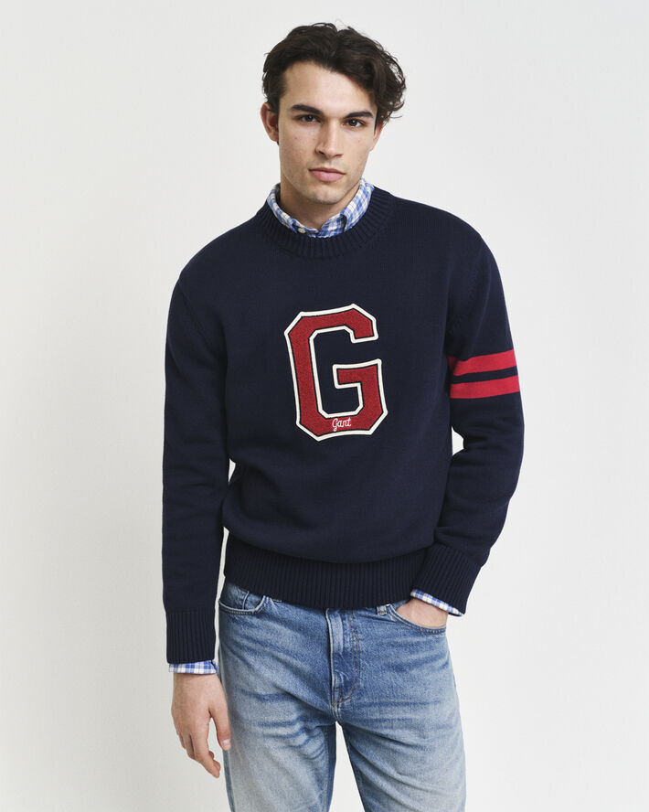 Gant SEASONAL G C-NECK Evening blue