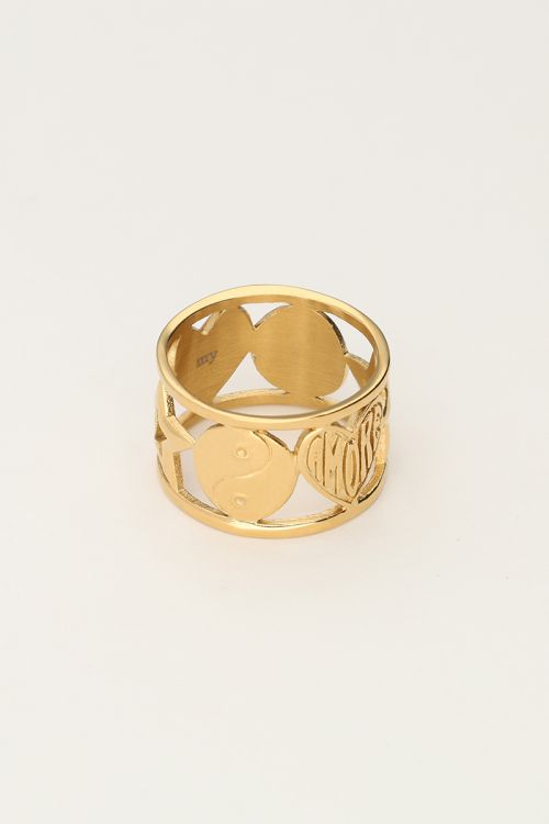 Candy ring met yinyang