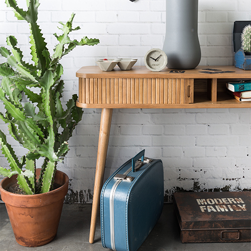 Zuiver Barbier Console Tafel Walnoot