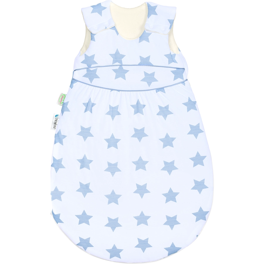 odenwälder Schlafsack Klimasoft warm soft stars cool blue 60cm - 110cm