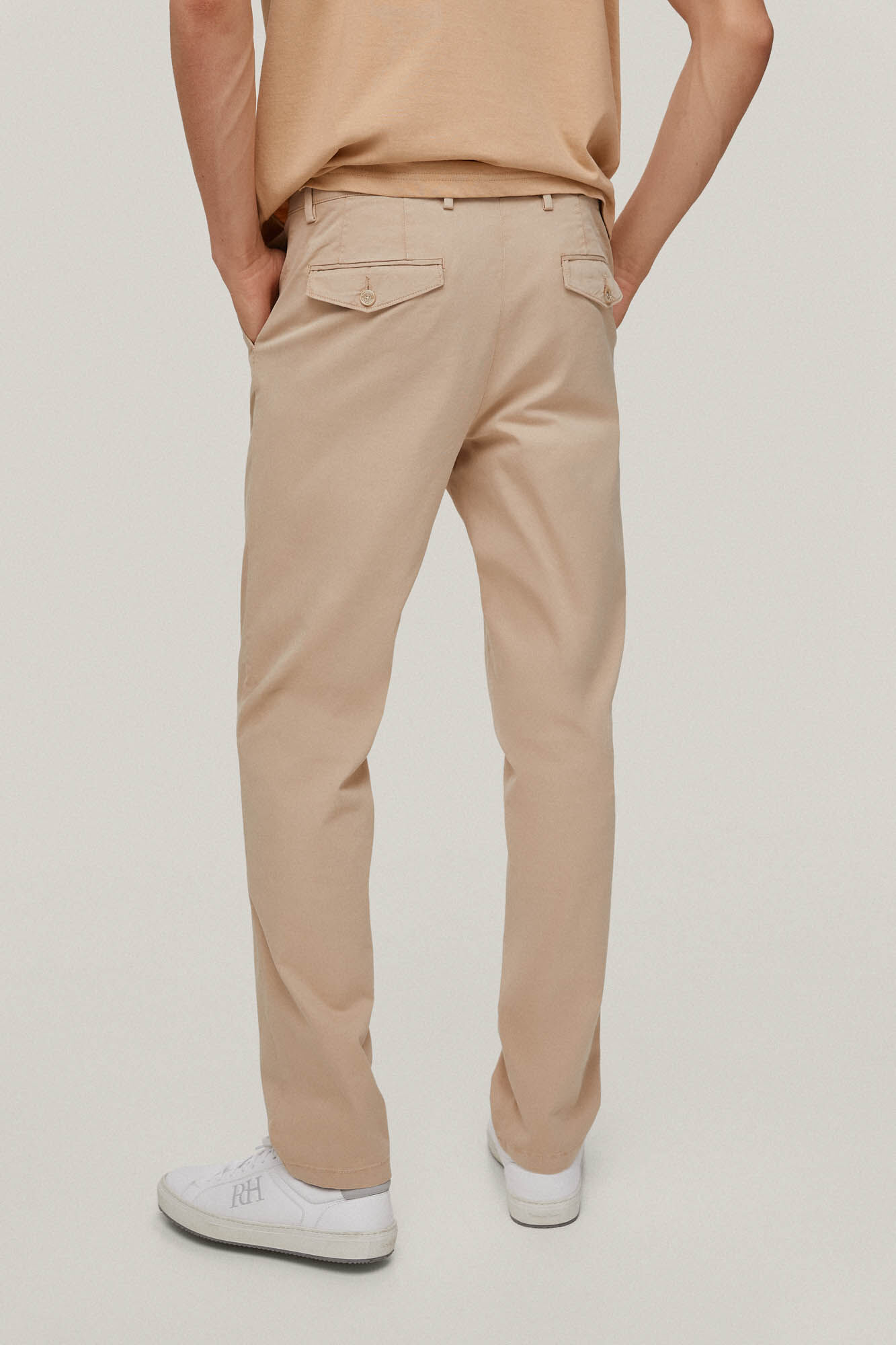 Calça chino premium flex regular fit - Bege