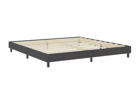 Sommier tapissier Gris foncé Tissu 200x200 cm