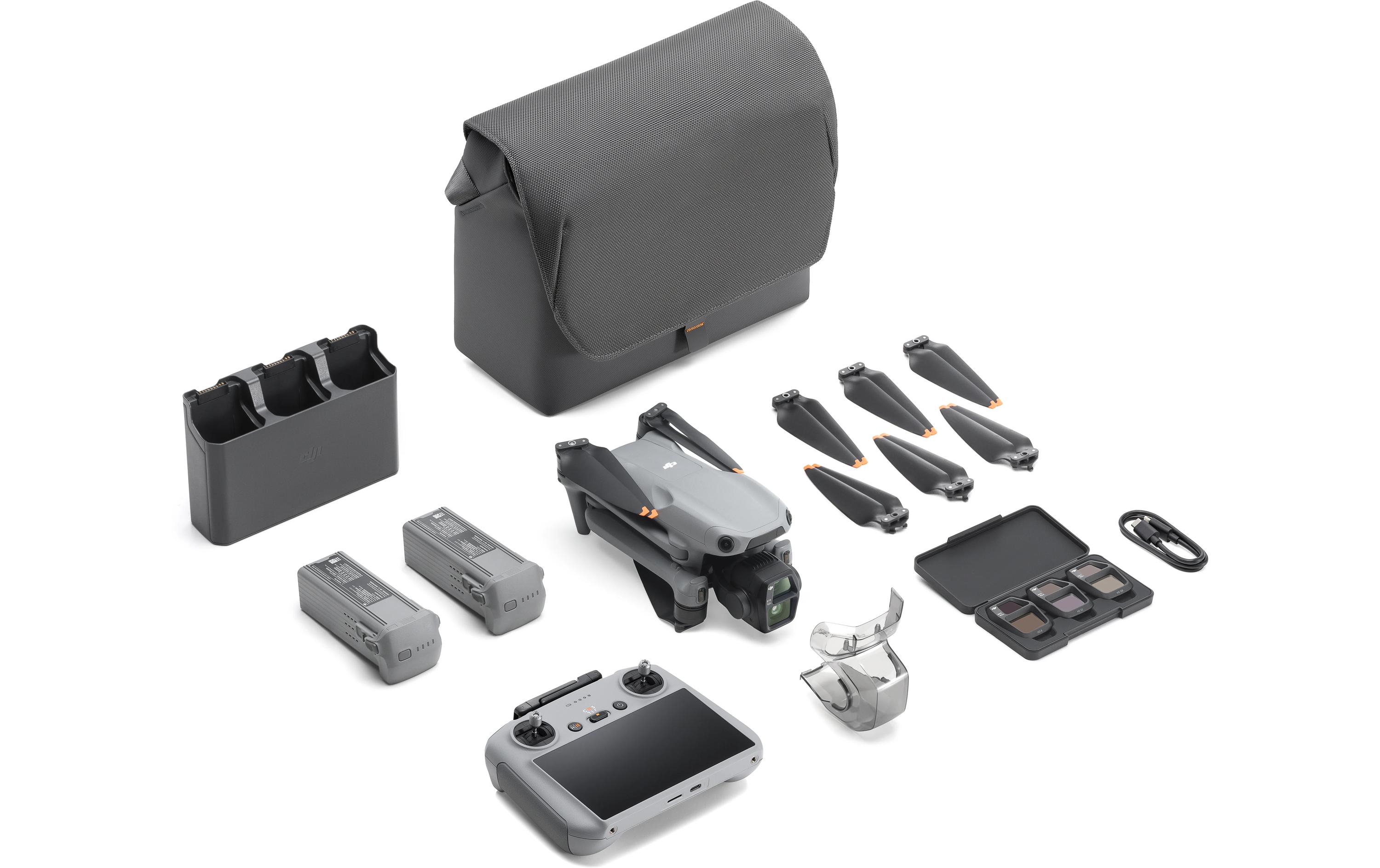 Multikopter Air 3s Fly More Combo RC 2 (C1 | CE)<br>Dual-Kamera-Drohne für Reisefotografie mit einer Reihe von fortschrittlichen Technologien