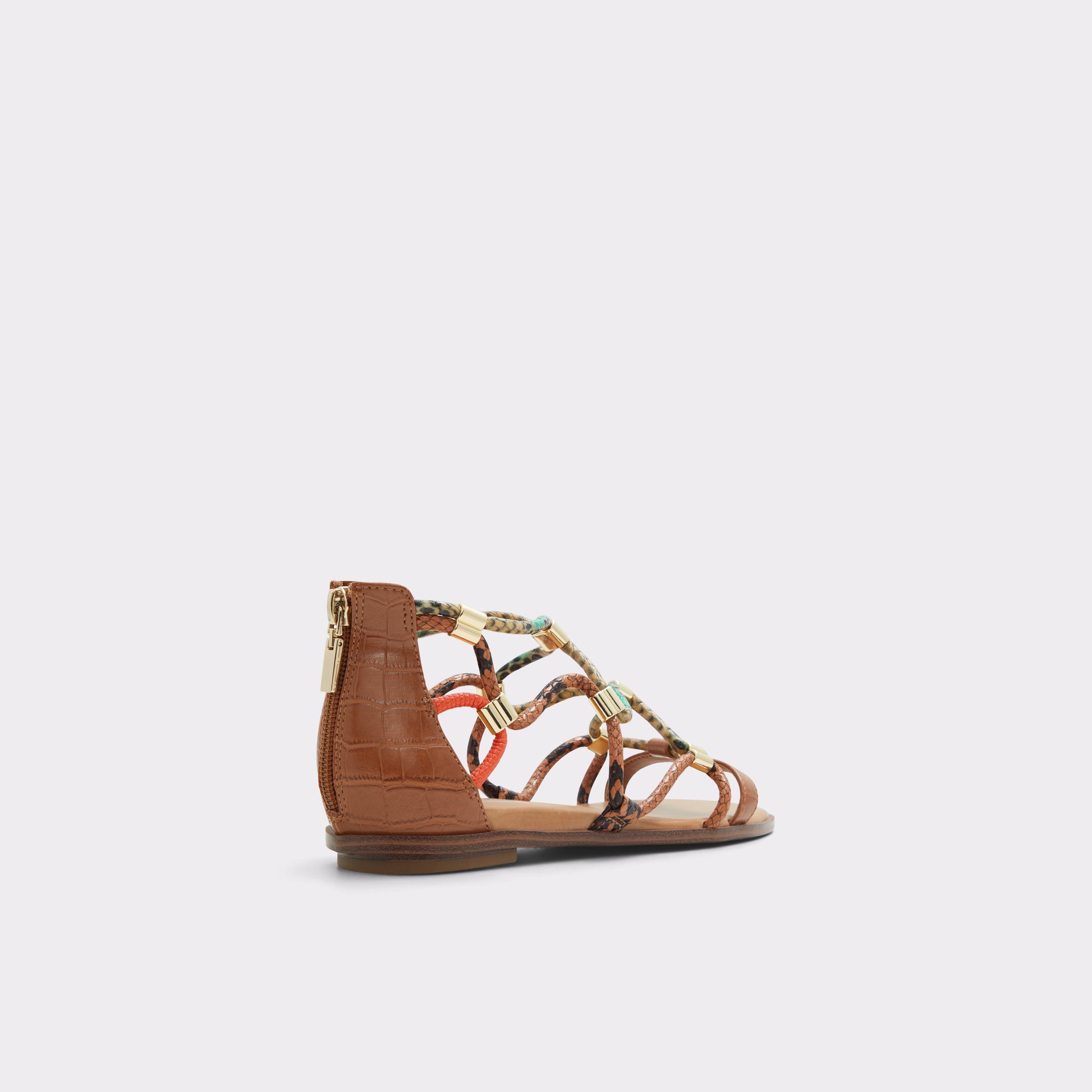 Occeran Medium Brown Women Strappy Sandals