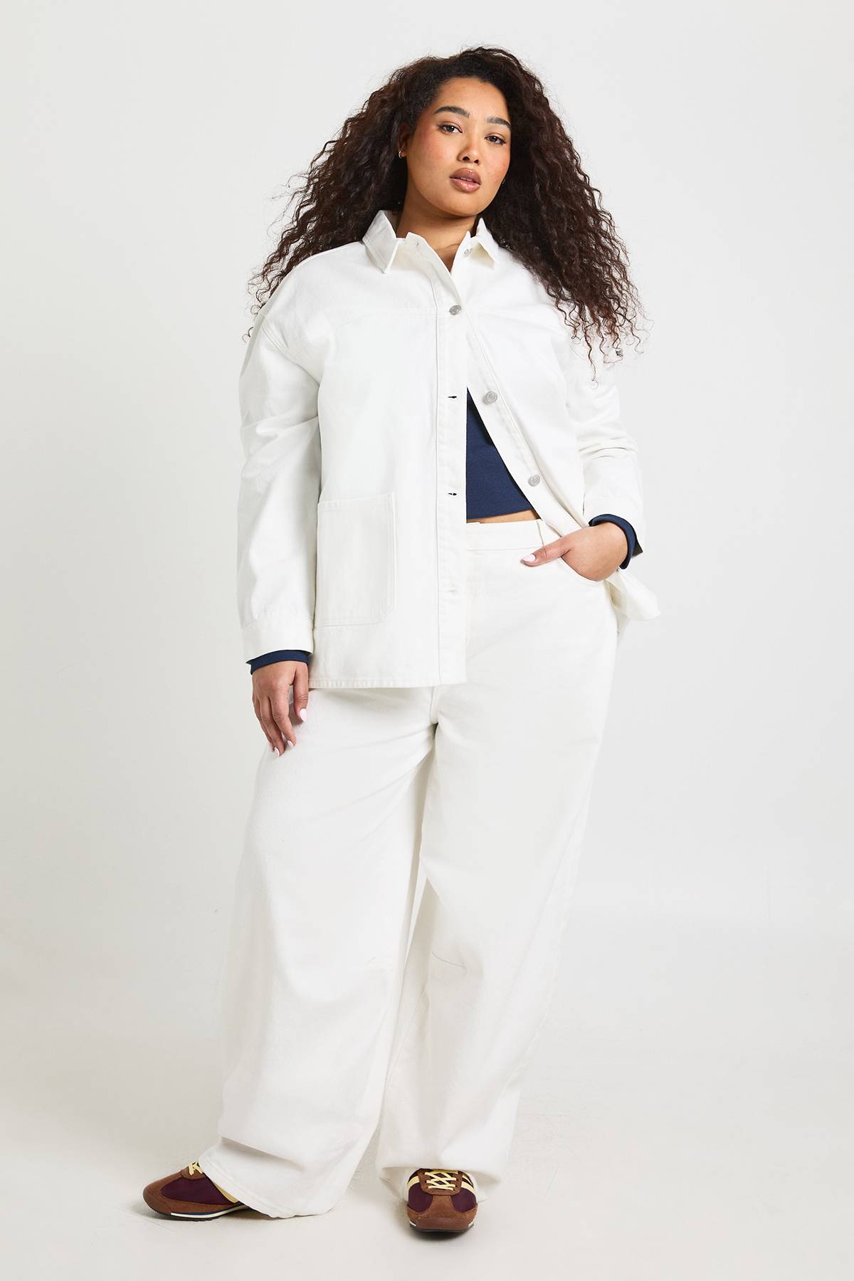 boohoo Surchemise En Denim Grande Taille