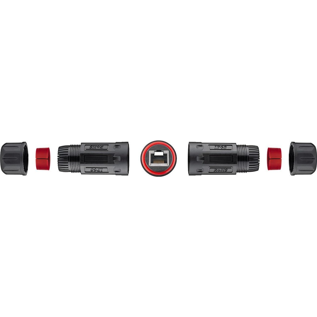 RJ45-modulkoppling/anslutning för utomhusbruk (IP68), CAT 6