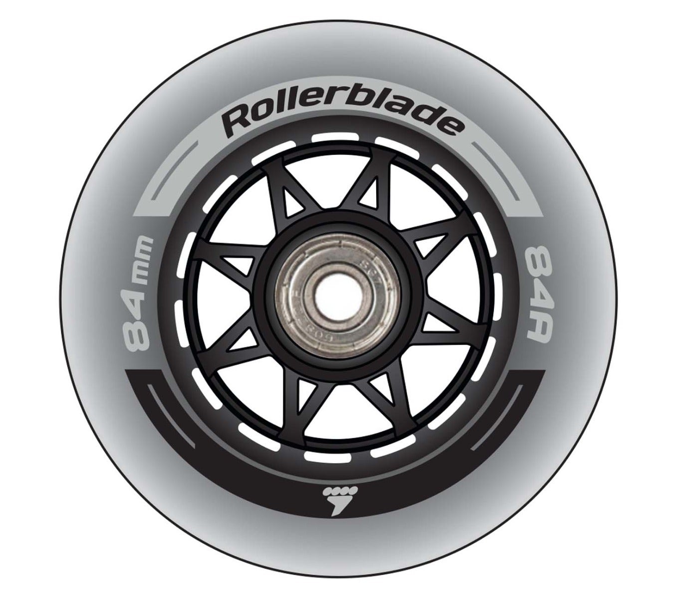 Rollerblade  Rollerblade Wielen 84mm/SG7 Bearing XT 8-Pack