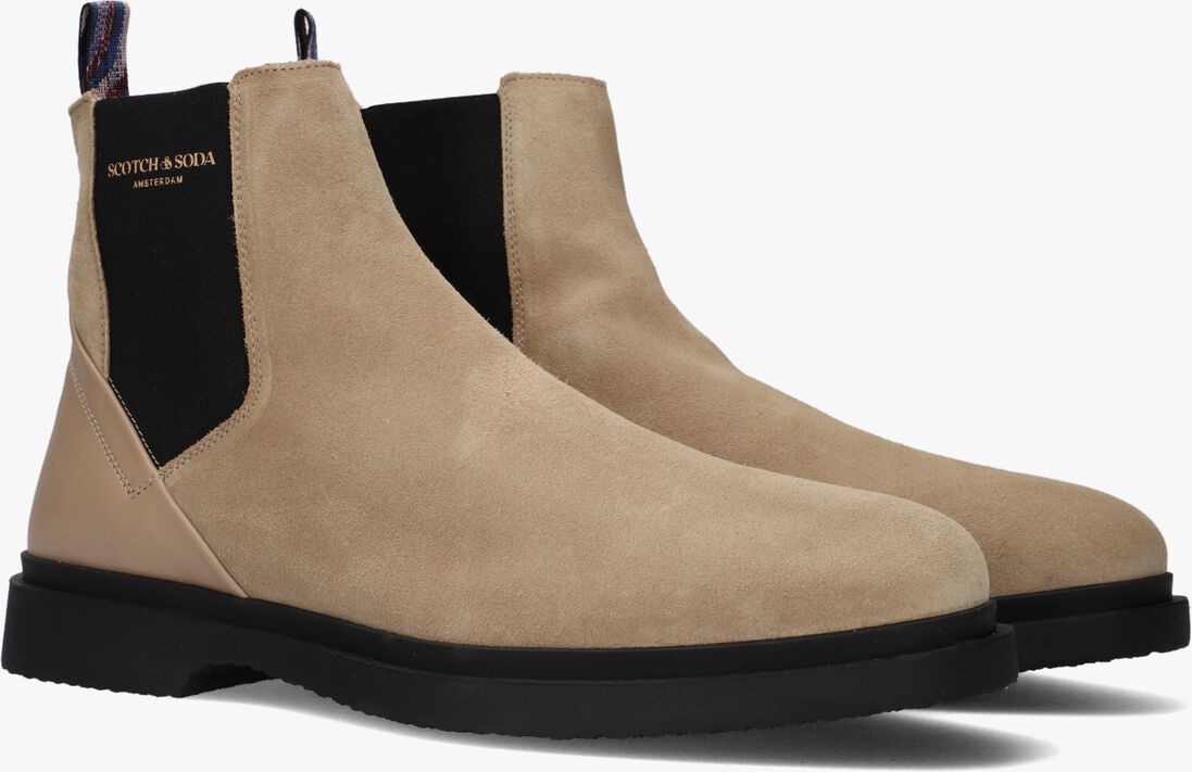SCOTCH & SODA beige scotch & soda chelsea boots gallivant boot