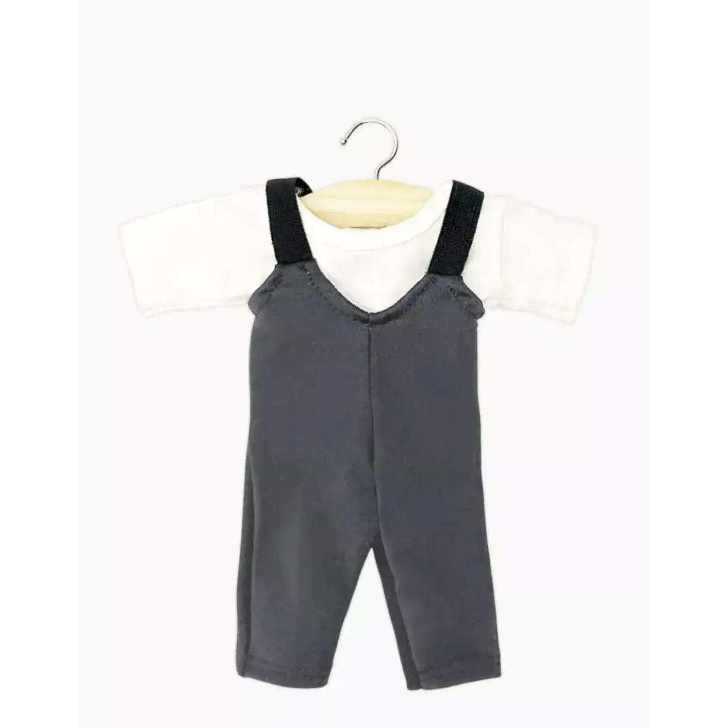 MiniKane |  Hugo dansoutfit| antraciet lycra turnpakje en wit t-shirt