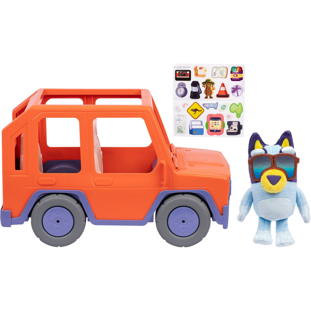 Køb Bluey Big Heeler Bil 4WD Med Bamse
