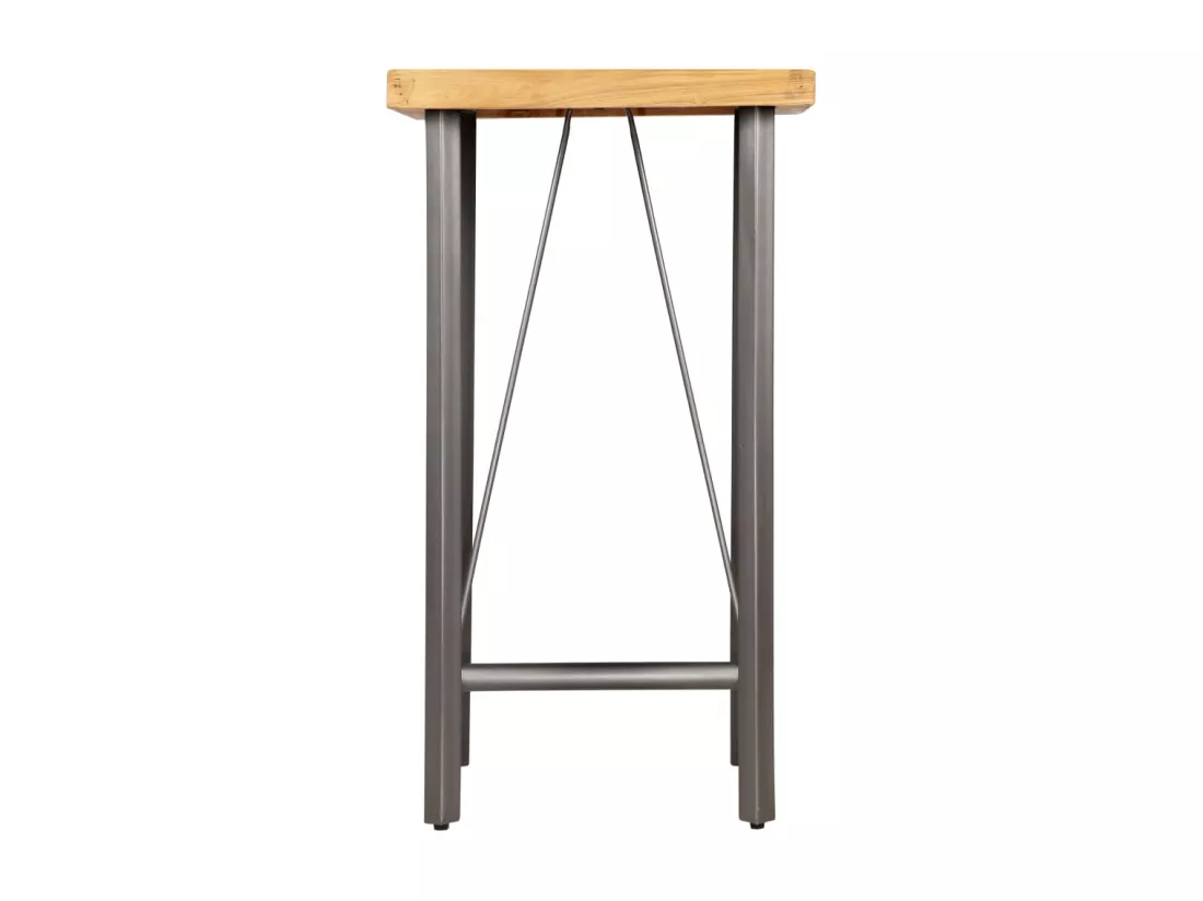 Table de bar Teck recyclé massif 60x60x107 cm