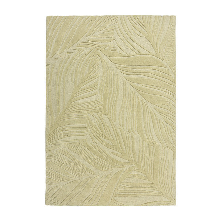 Modern vloerkleed - Solacio Leaves Olijfgroen
