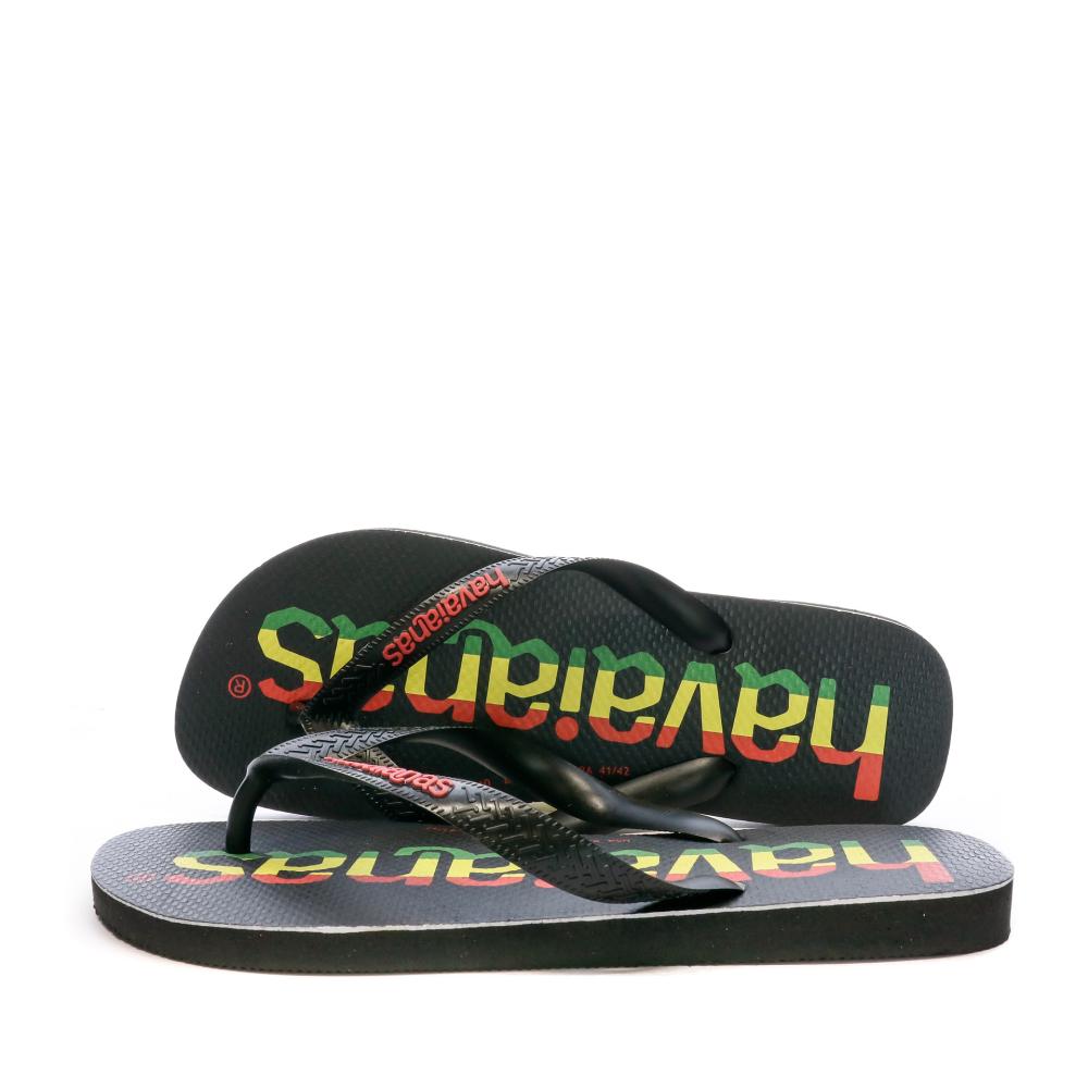 Havaianas Tongs Noir Homme Havaianas Top Logomania