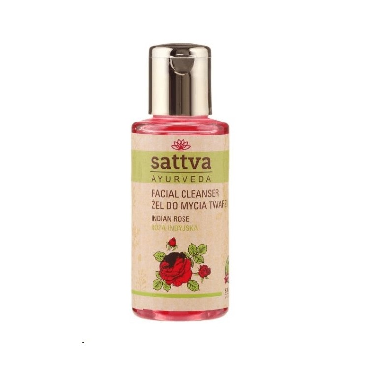 Sattva Ayurveda Gezichtswasgel Indian Rose 100 ml