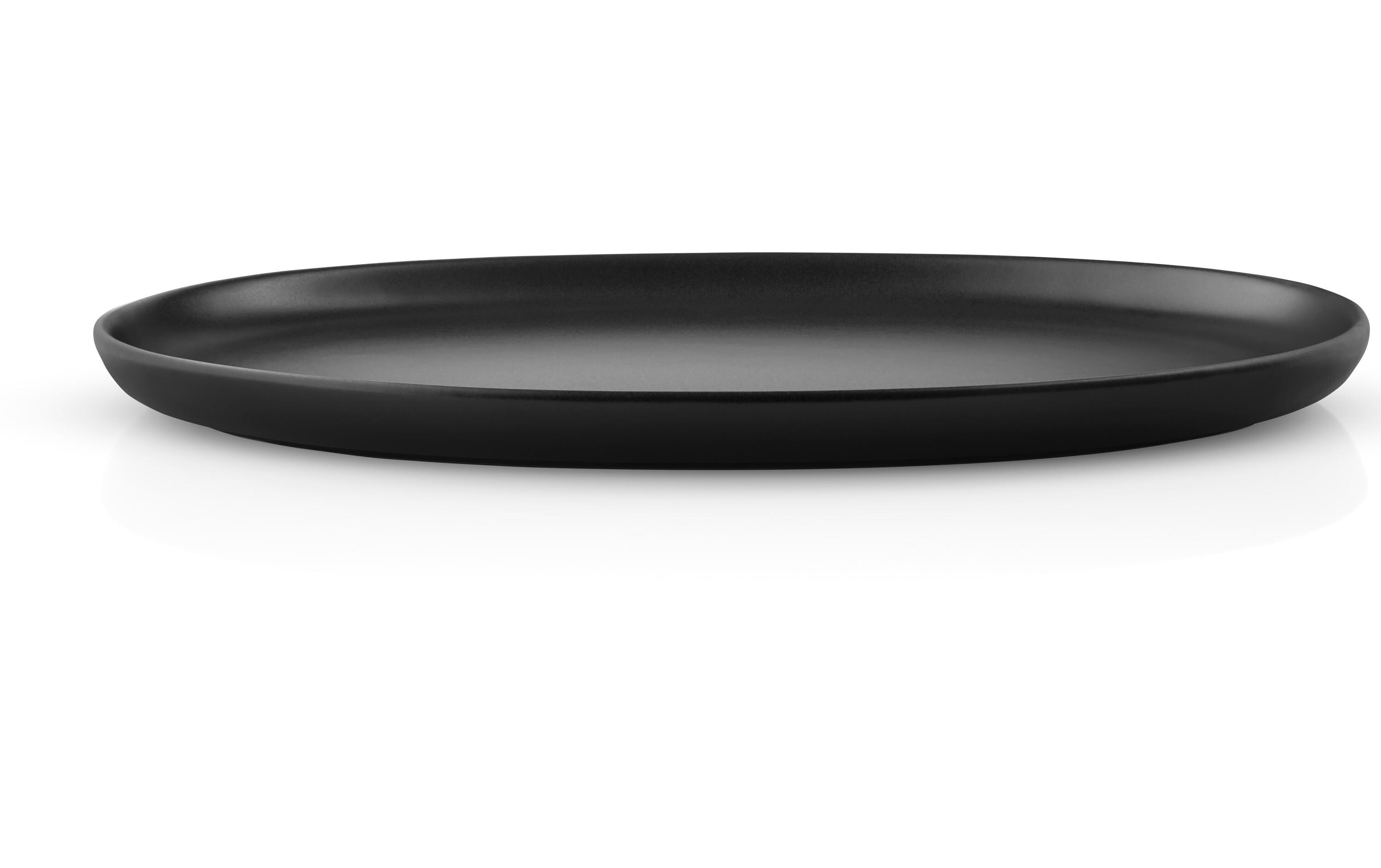 Speiseteller Nordic Kitchen 4 Stück, Schwarz<br>Teller mit senkrechter Kante