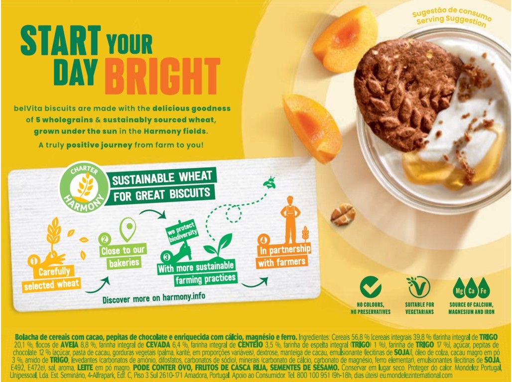 BOLACHA BELVITA CHOCOLATE 225G